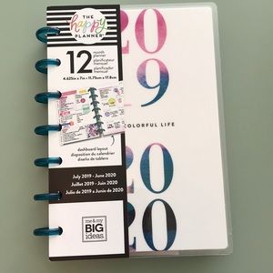 Happy Planner 2019/20 Mini Watercolor Dashboard